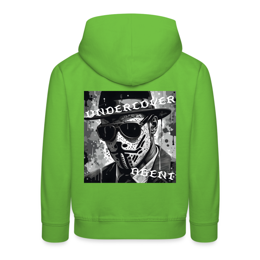 UNDERCOVER AGENT - CHILDREN'S HOODIE - light green