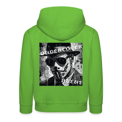 UNDERCOVER AGENT - CHILDREN'S HOODIE - light green