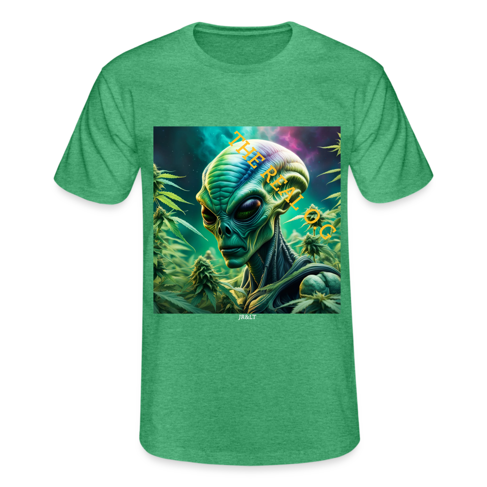 THE REAL ALIEN O.G!! MENS CLASSIC T-SHIRT - heather green