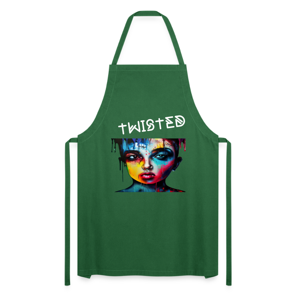 TWISTED - ADULT APRON - green