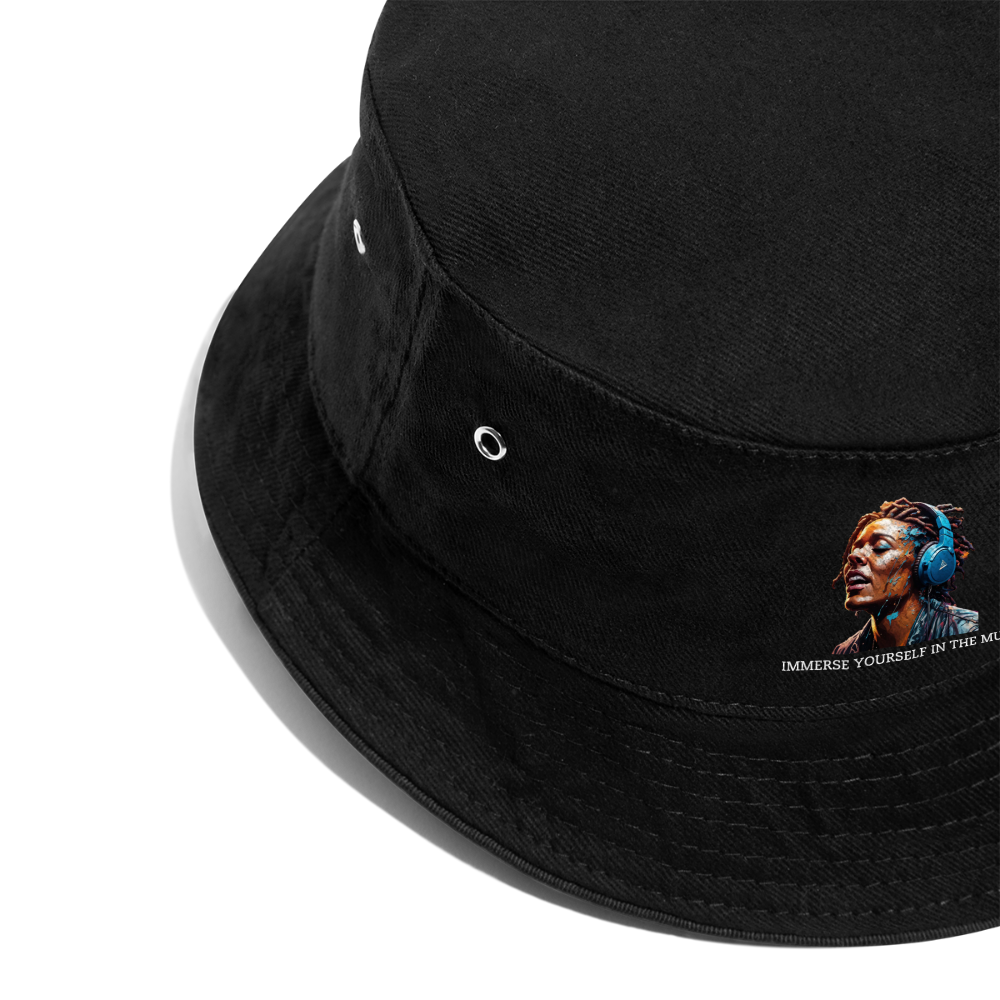 IMMERSE YOUR SELF - BUCKET HAT - black