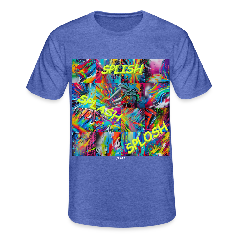 SPLISH SPLASH SPLOSH!! MEN'S CLASSIC T-SHIRT - heather blue