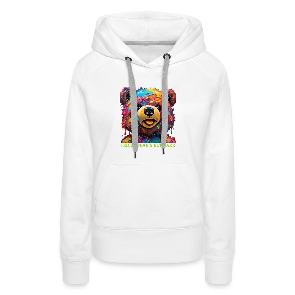 TEDDY BEAR'S BUKKAKE!! - WOMENS HOODIE - white