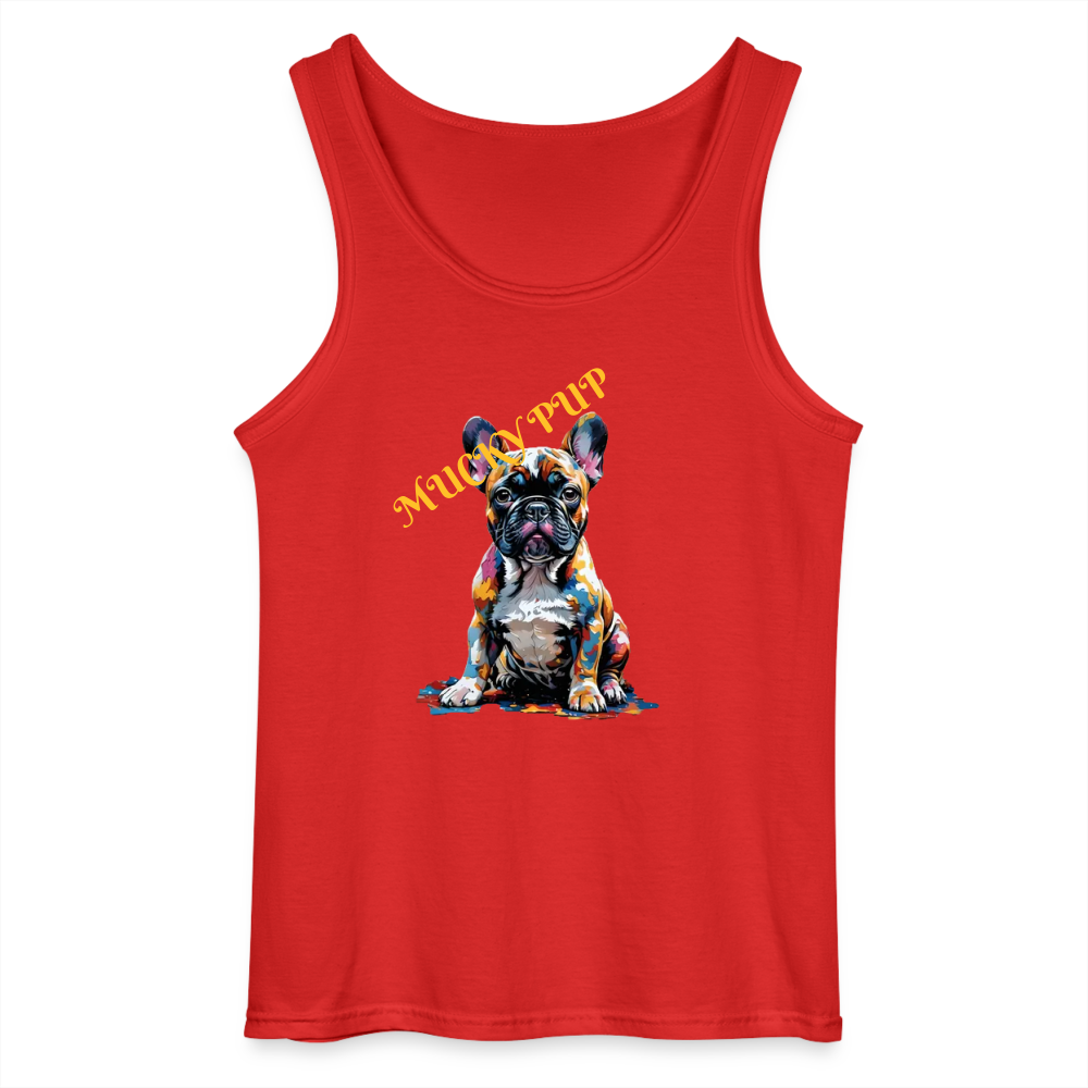 MUCKY PUP- MEN'S TANK TOP - red