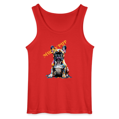 MUCKY PUP- MEN'S TANK TOP - red