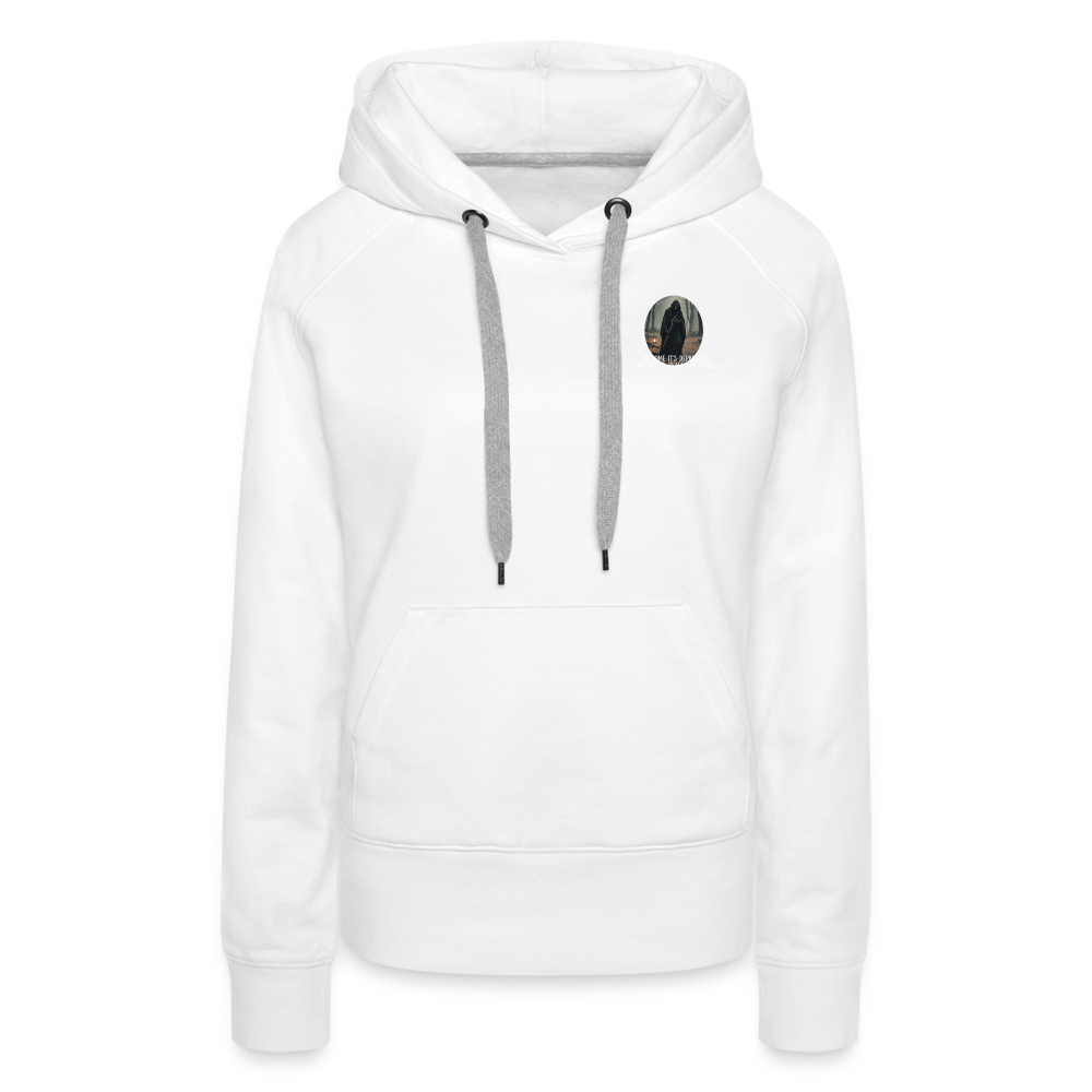 LONELY GRIM REAPER - WOMEN'S HOODIE - white