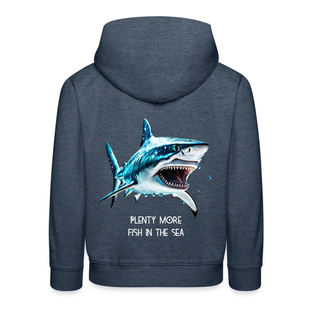 PLENTY MORE FISH IN THE SEA - CHILREN'S HOODIE - heather denim