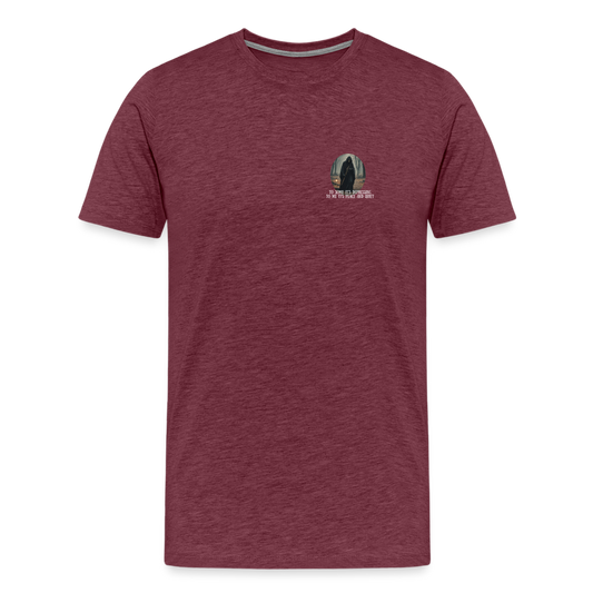 LONELY GRIM REAPER - MEN'S PREMIUM T-SHIRT - heather burgundy