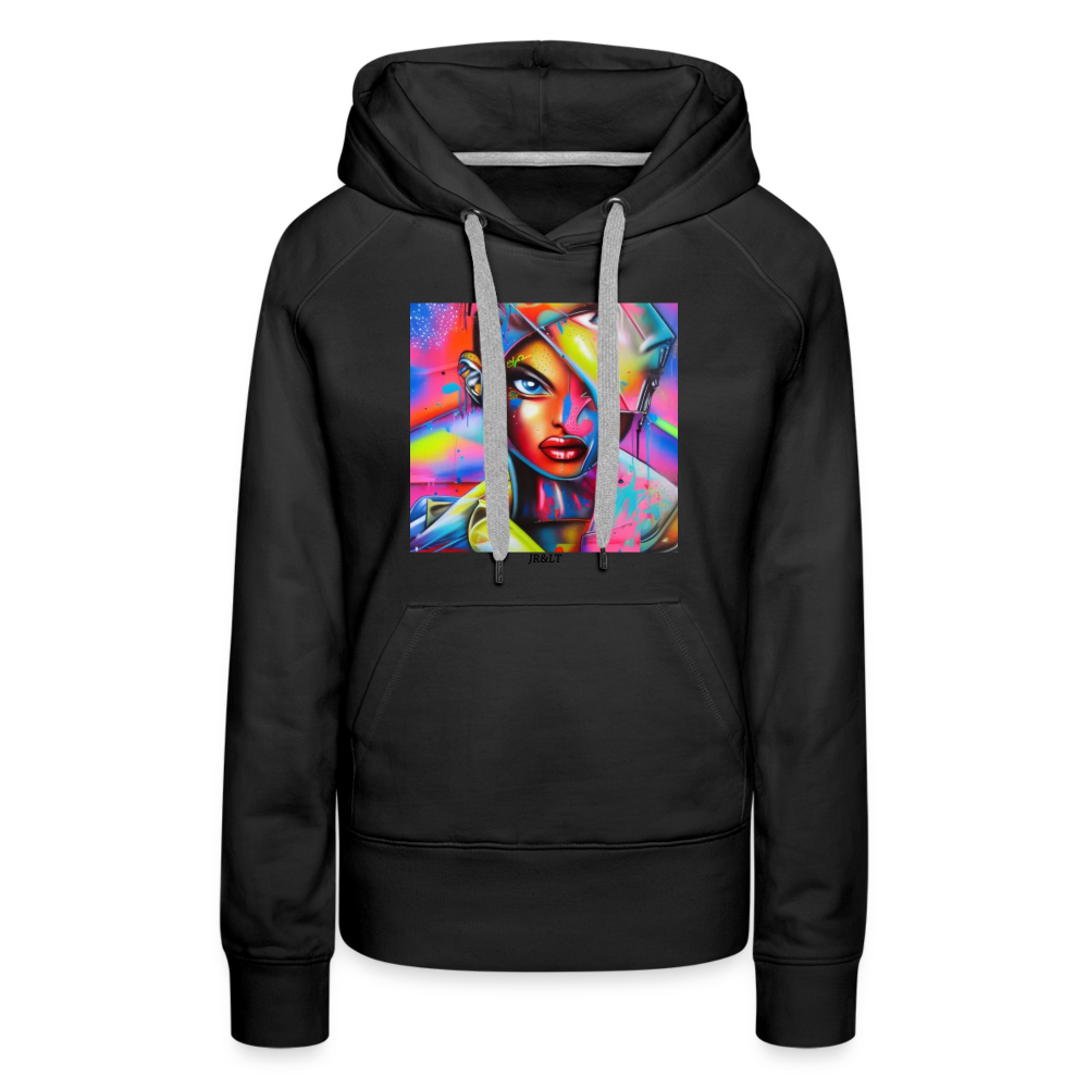 2FACED!! WOMENS HOODIE - black