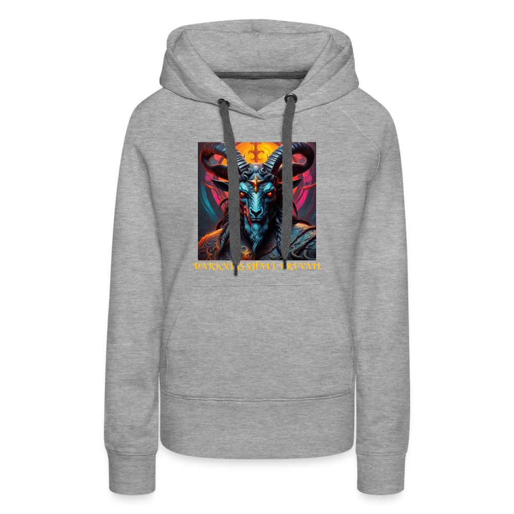 BAPHOMET!! WOMEN'S HOODIE - heather grey