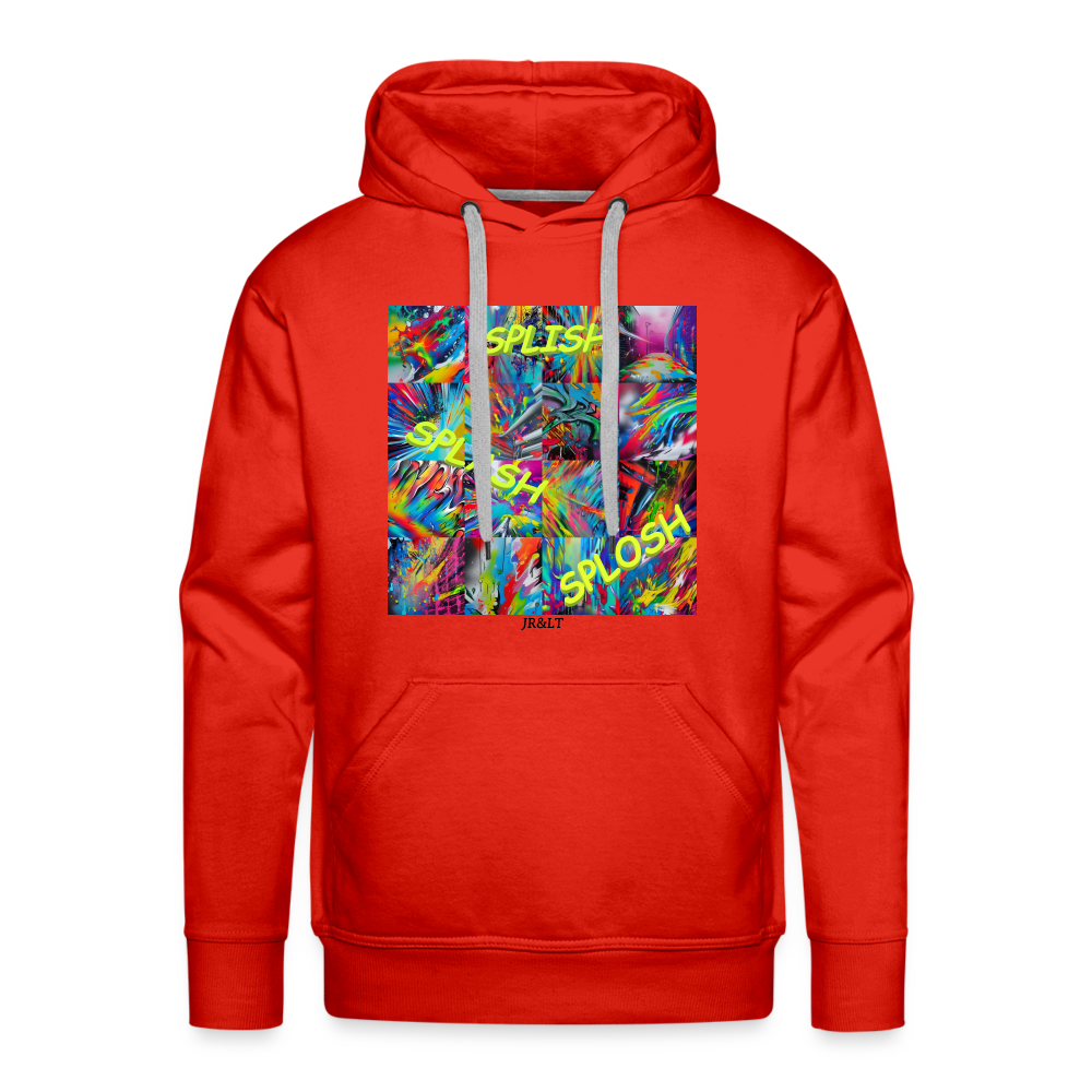 SPLISH SPLASH SPLOSH!! MEN'S HOODIE - red