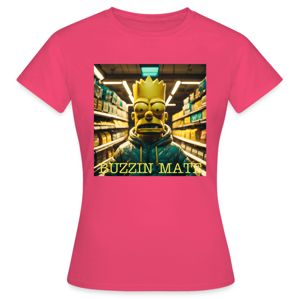 BUZZIN MATE - WOMEN'S CLASSIC T-SHIRT - azalea