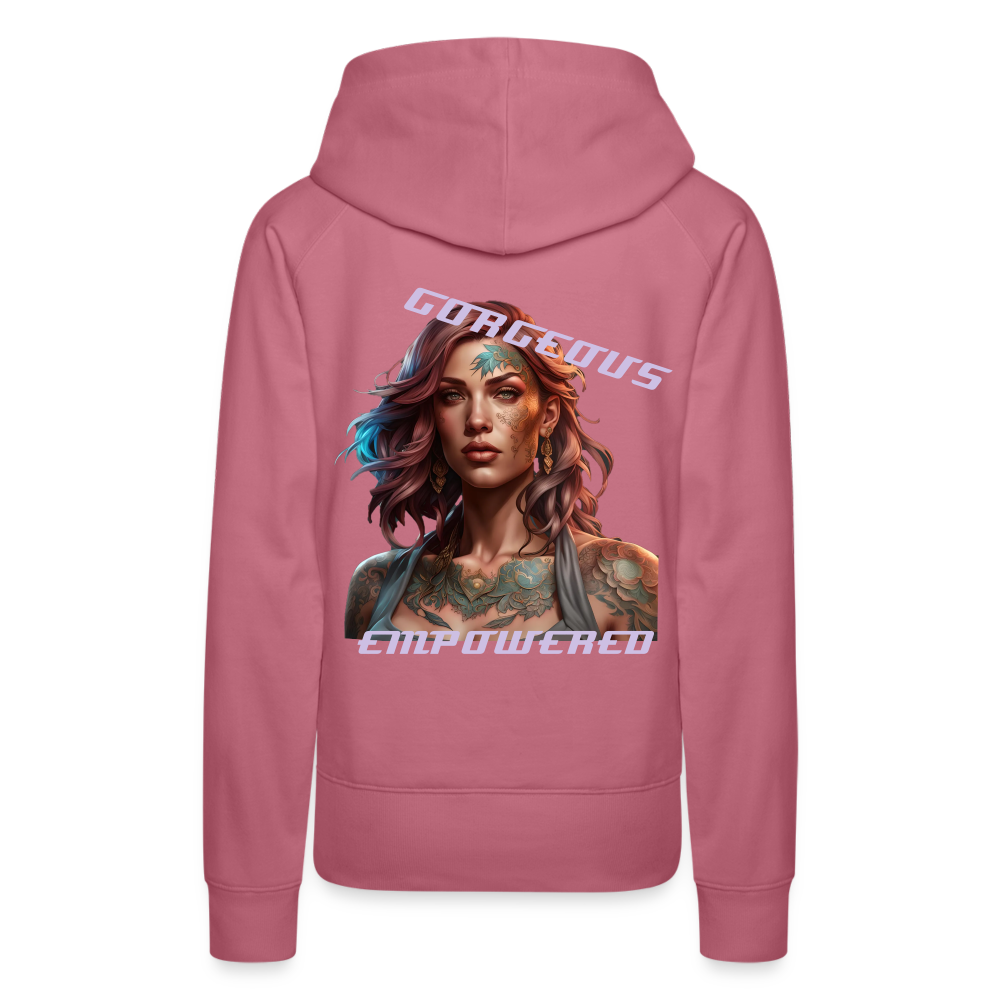 GORGEOUS & EMPOWERED - WOMEN'S HOODIE - mauve