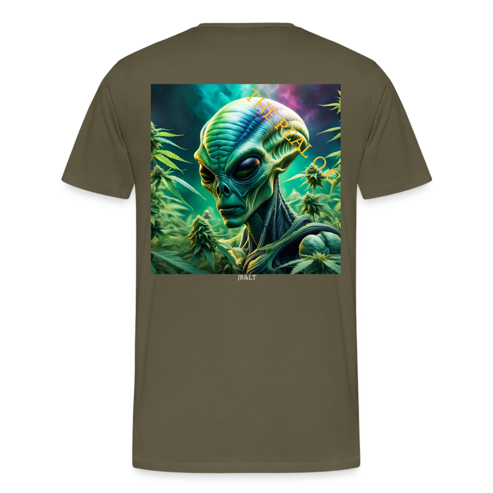 THE REAL ALIEN O.G!! MENS PREMIUM T-SHIRT - khaki