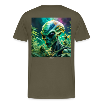 THE REAL ALIEN O.G!! MENS PREMIUM T-SHIRT - khaki