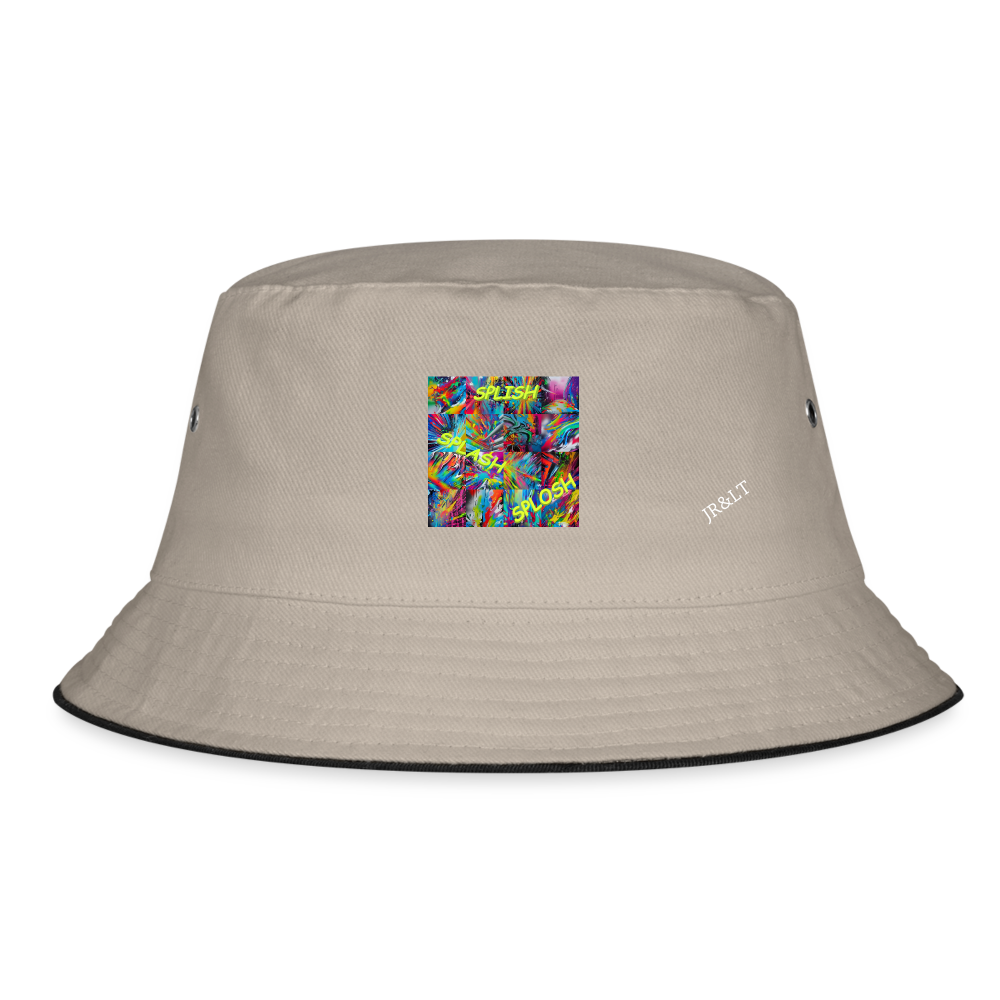 SPLISH SPLASH SPLOSH!! BUCKET HAT - khaki/black