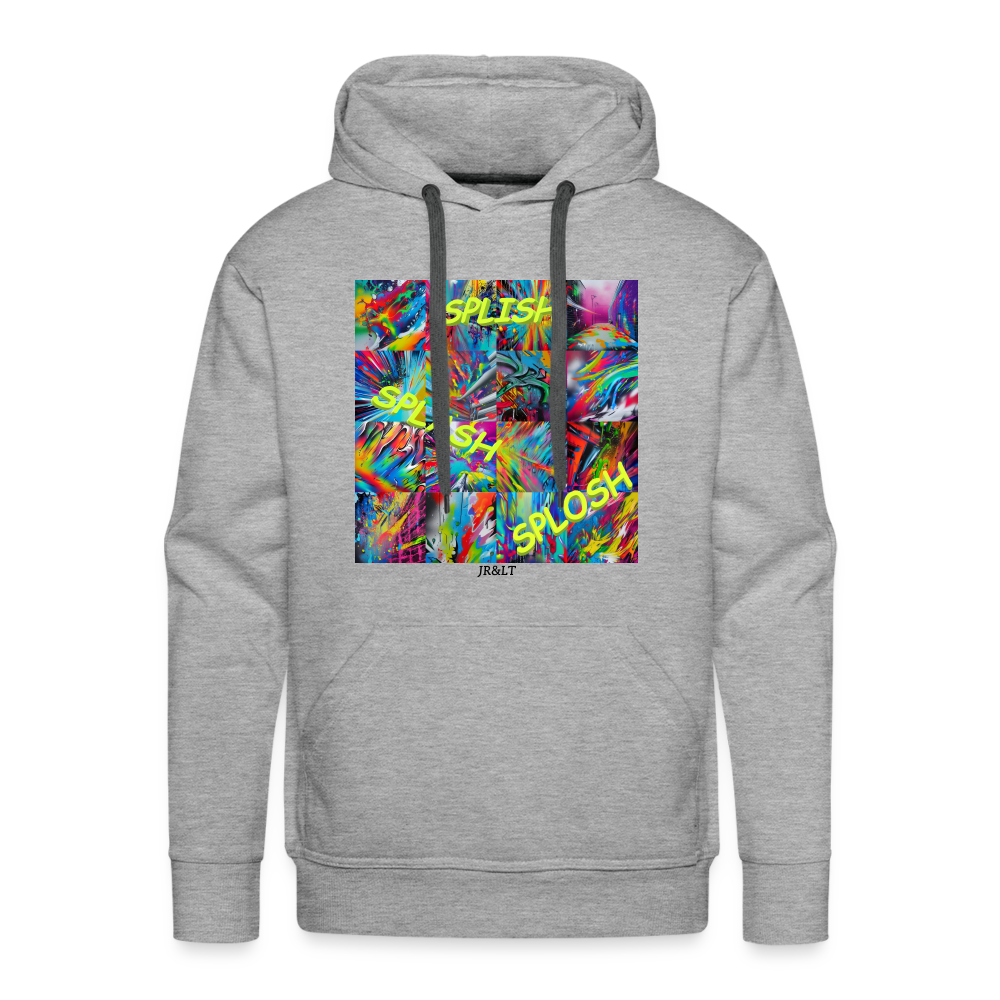 SPLISH SPLASH SPLOSH!! MEN'S HOODIE - heather grey