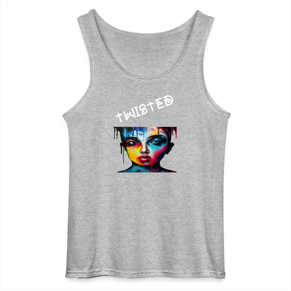 TWISTED - MEN'S TANK TOP - sports grey