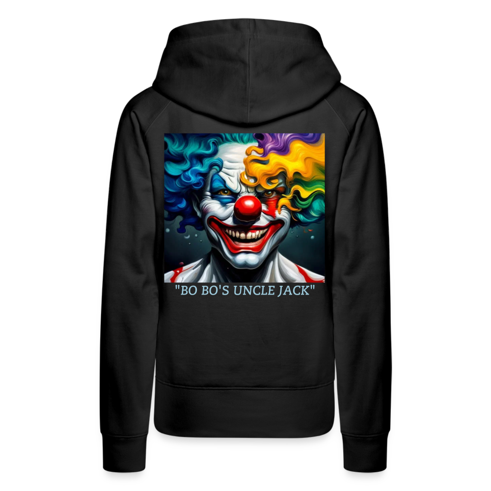 BO BO'S UNCLE JACK!! WOMEN'S HOODIE - black