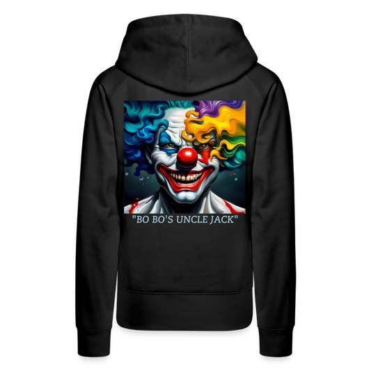 BO BO'S UNCLE JACK!! WOMEN'S HOODIE - black