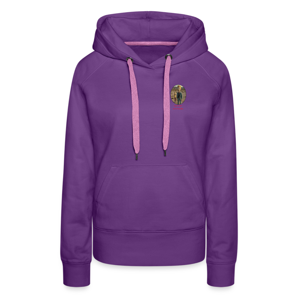 WTF DUDE!! - WOMEN'S PREMIUM HOODIE - purple