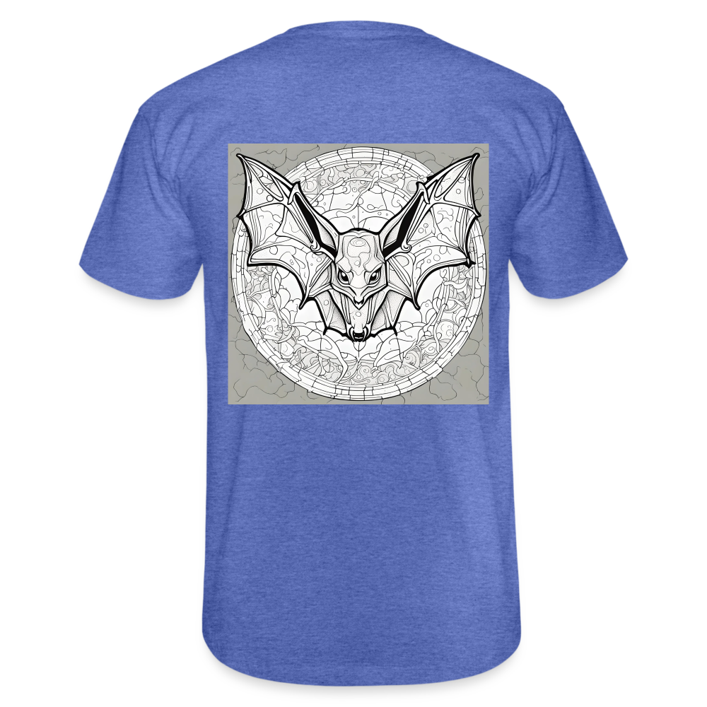 COLOUR IN YOURSELF BAT - MEN'S CLASSIC T-SHIRT - heather blue