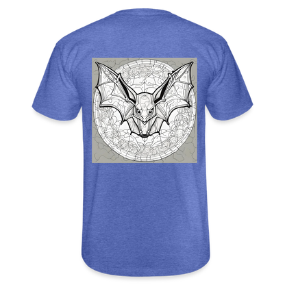 COLOUR IN YOURSELF BAT - MEN'S CLASSIC T-SHIRT - heather blue