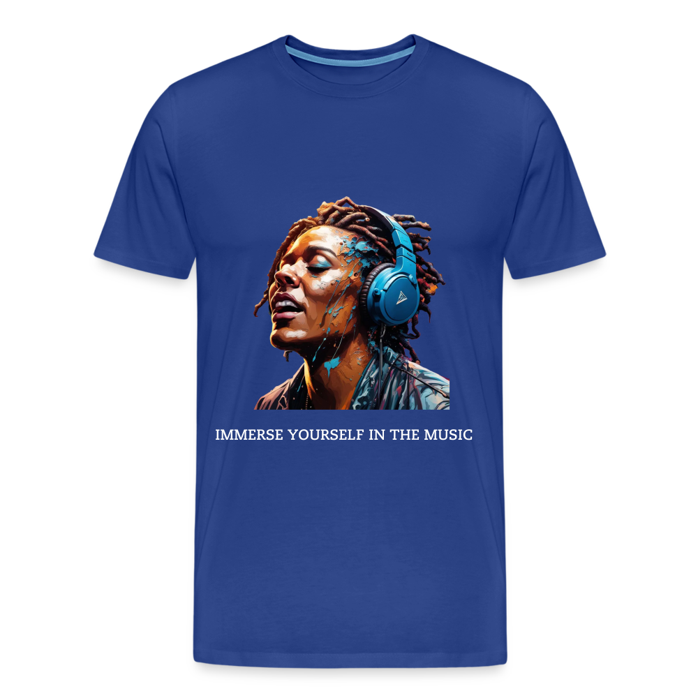 IMMERSE YOUR SELF IN THE MUSIC!! MEN'S PREMIUM T-SHIRT - royal blue