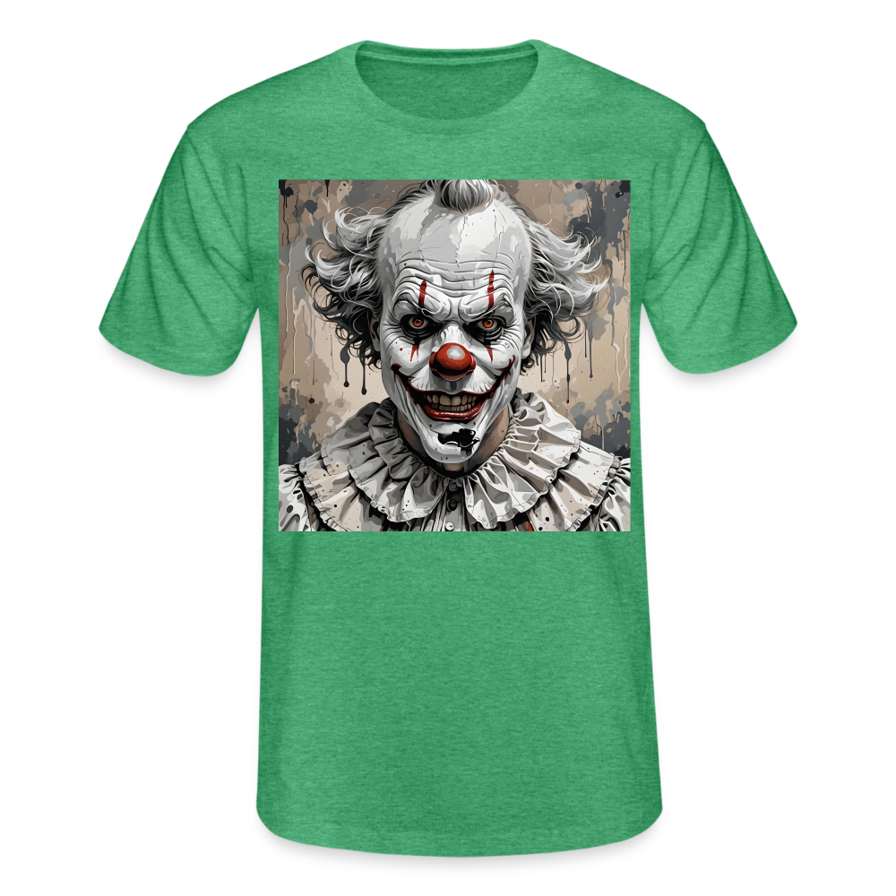 EVIL CLOWN!! MEN'S CLASSIC T-SHIRT - heather green