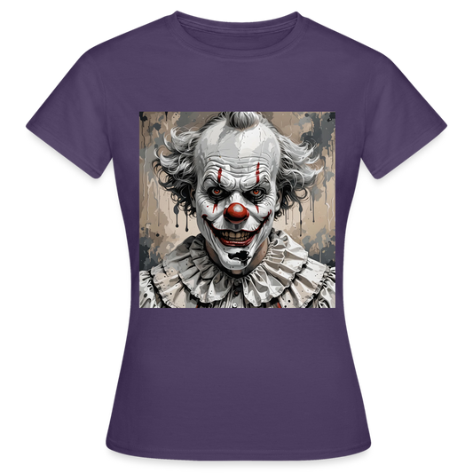 EVIL CLOWN - WOMEN'S CLASSIC T-SHIRT - dark purple