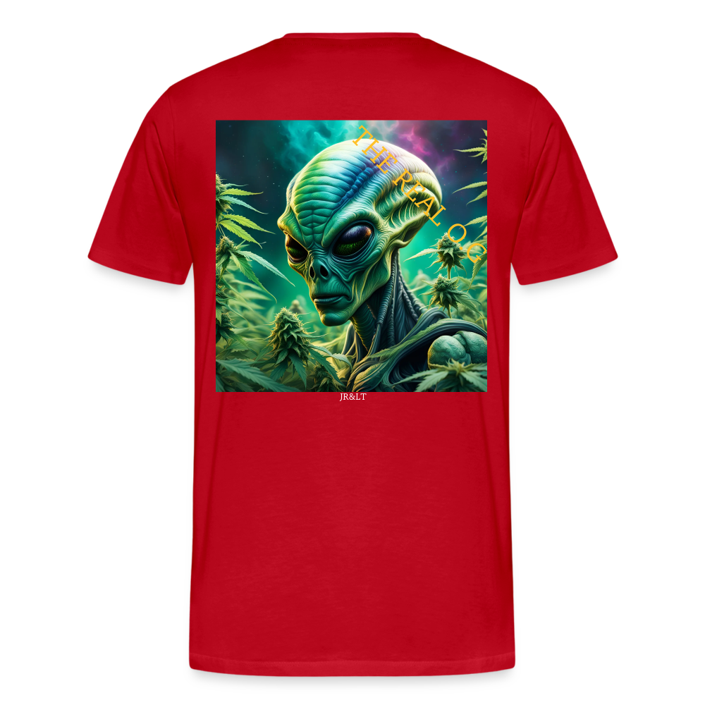 THE REAL ALIEN O.G!! MENS PREMIUM T-SHIRT - red