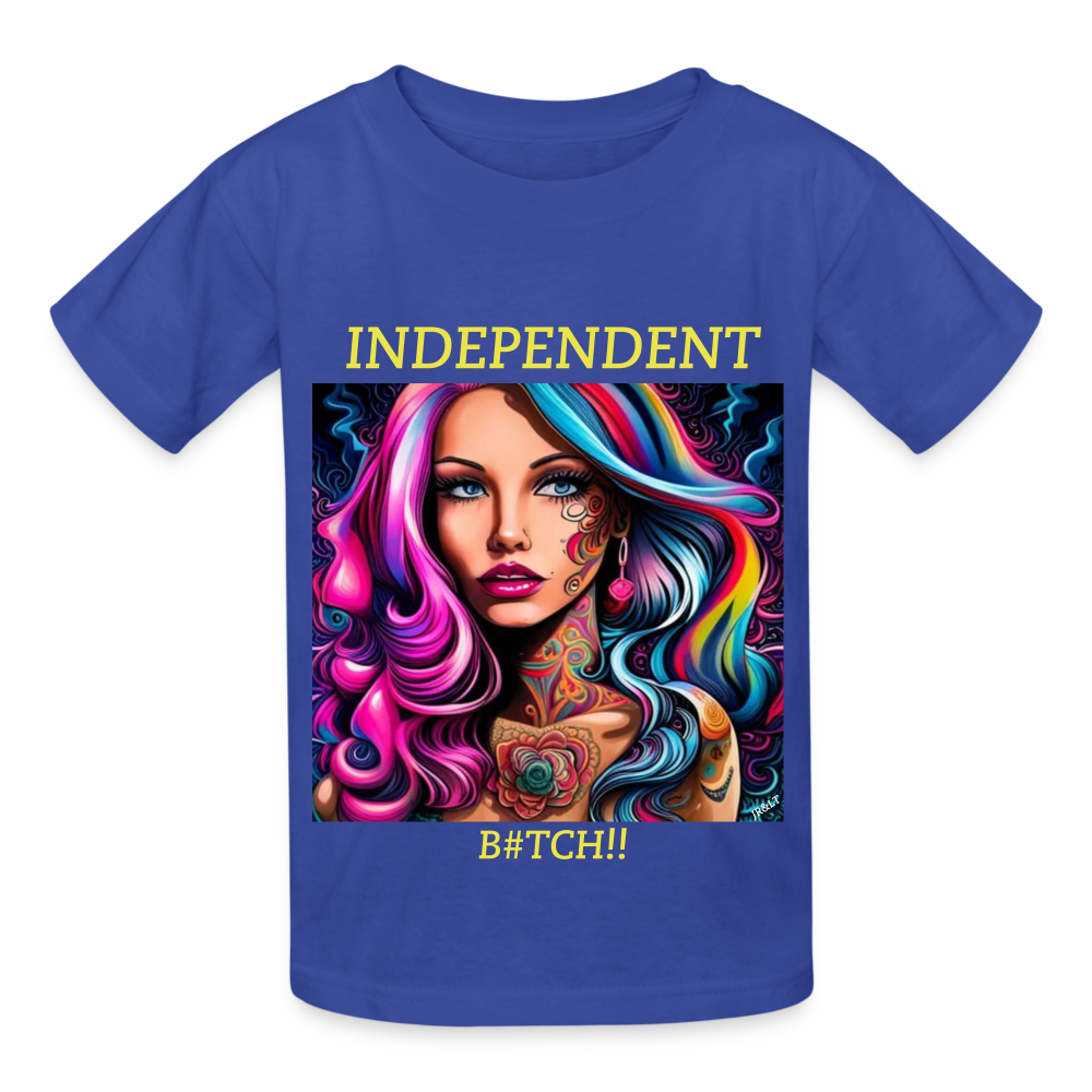 INDEPENDENT!! CHILDREN'S T-SHIRT - royal blue