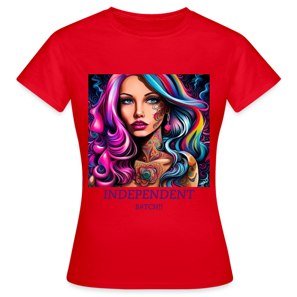 INDEPENDENT!! WOMEN'S CLASSIC T-SHIRT - red