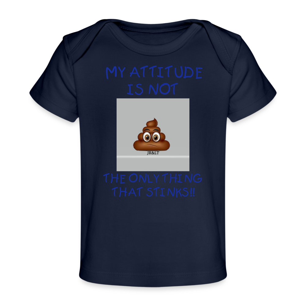 MY ATTITUDE...BABY T-SHIRT - dark navy