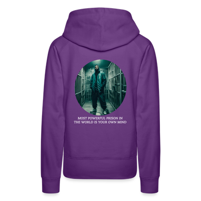 MOST POWERFUL PRISON IN THE WORLD IS OUR MIND - WOMEN'S HOODIE - purple