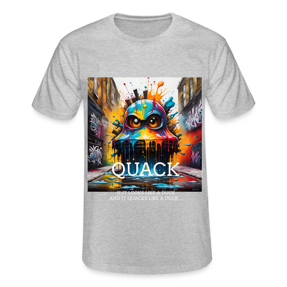 QUACK!! MEN'S CLASSIC T-SHIRT - heather grey