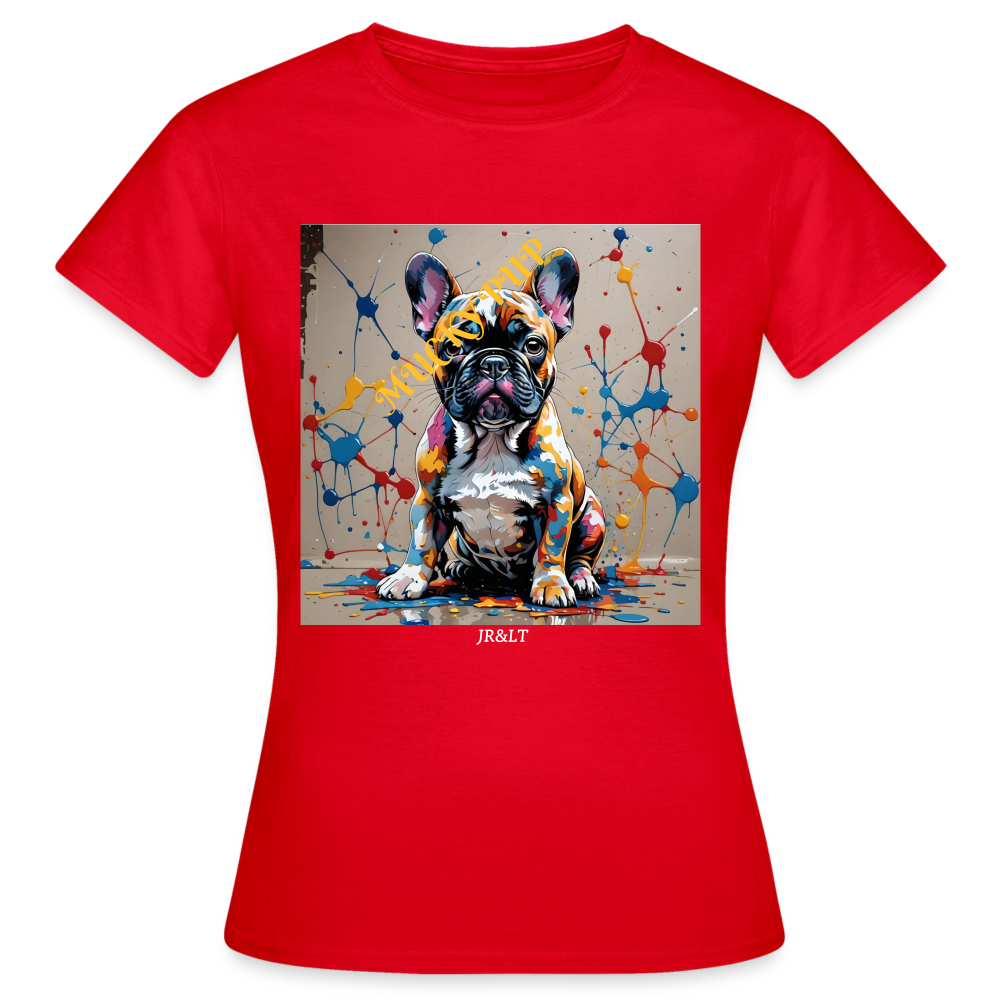 MUCKY PUP!! - WOMENS CLASSIC T-SHIRT - red