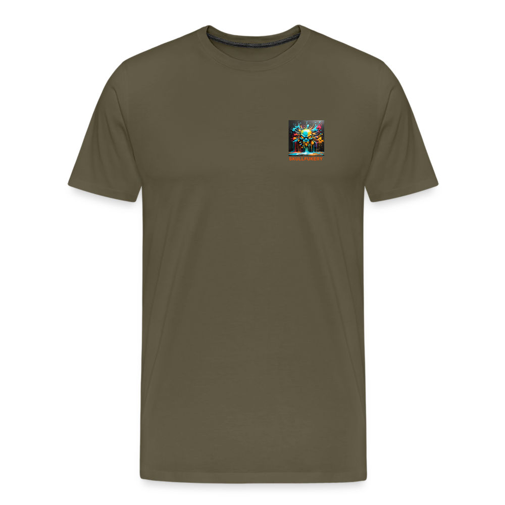 SKULLFUKERY - MEN'S PREMIUM T-SHIRT - khaki