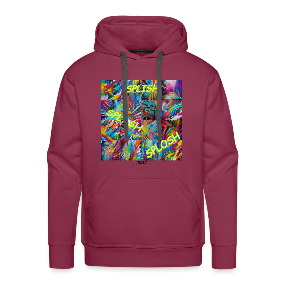 SPLISH SPLASH SPLOSH!! MEN'S HOODIE - bordeaux