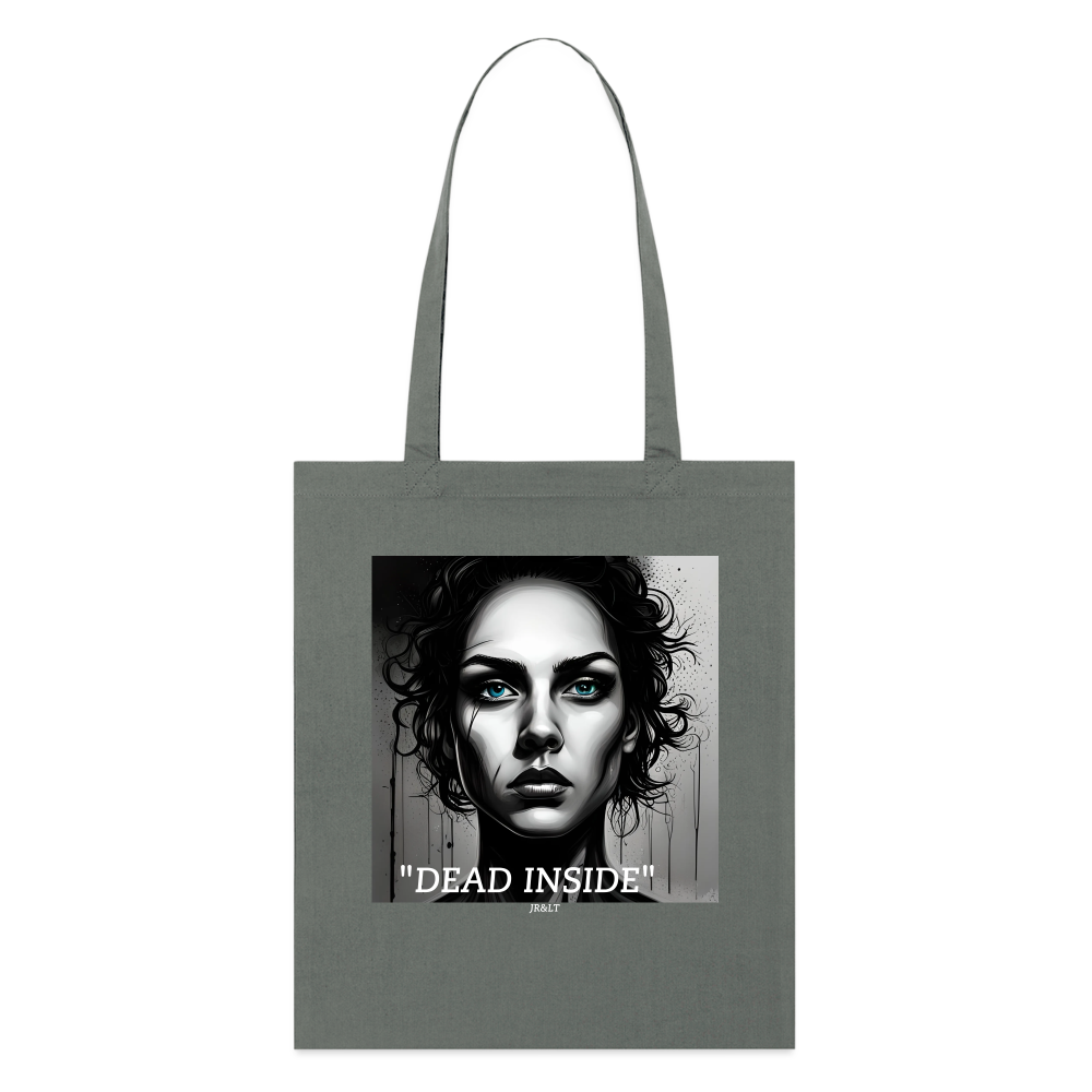 "DEAD INSIDE" TOTE BAG - anthracite