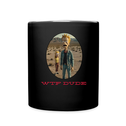 WTF - DUDE!! MUG - black