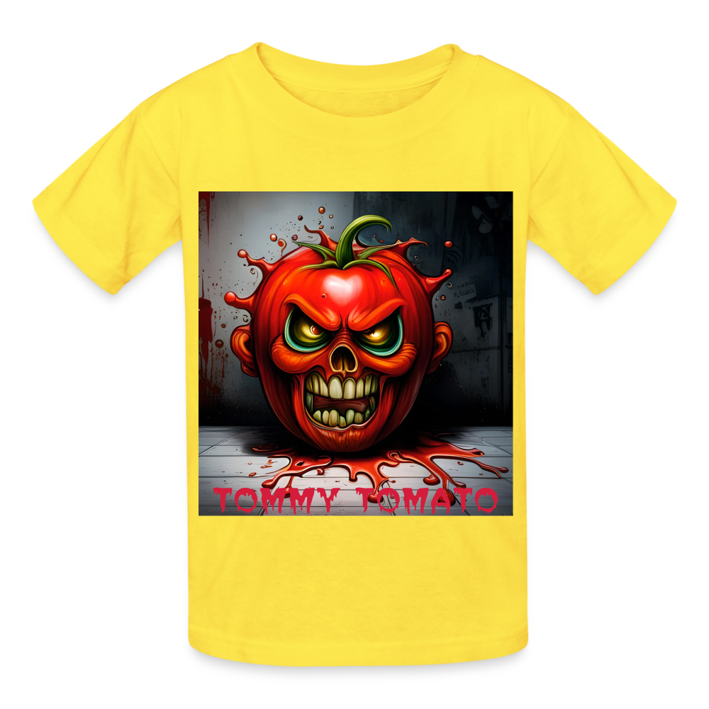 TOMMY TOMATOE - CHILDREN'S T-SHIRT - yellow