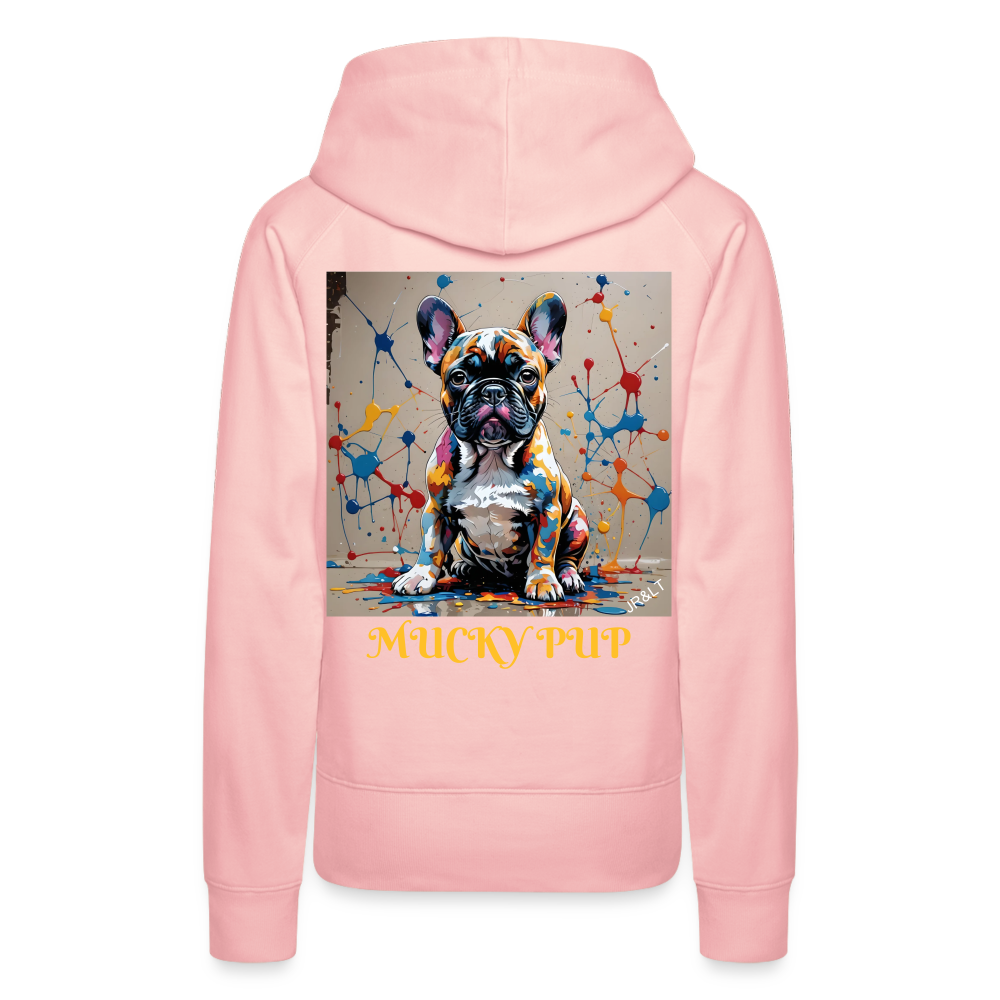 MUCKY PUP!! - WOMEN'S HOODIE - crystal pink