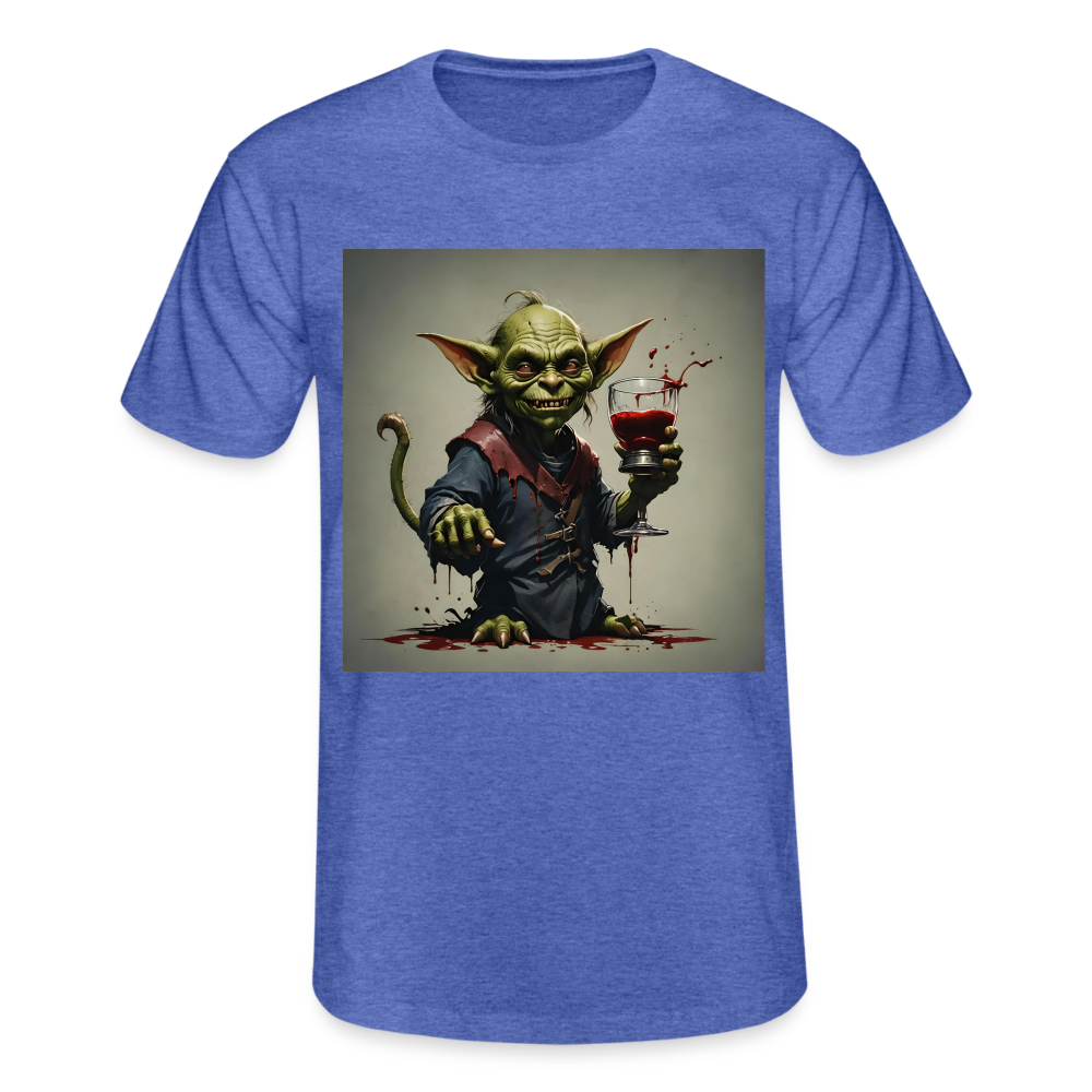 GOBLIN WITH A GOBLET!! MEN'S CLASSIC T-SHIRT - heather blue