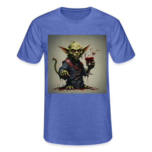 GOBLIN WITH A GOBLET!! MEN'S CLASSIC T-SHIRT - heather blue