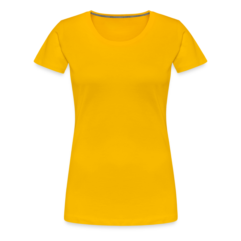 F#CK THE SYSTEM WOMEN'S PREMIUM T-SHIRT - sun yellow