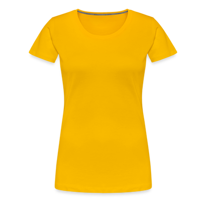 F#CK THE SYSTEM WOMEN'S PREMIUM T-SHIRT - sun yellow