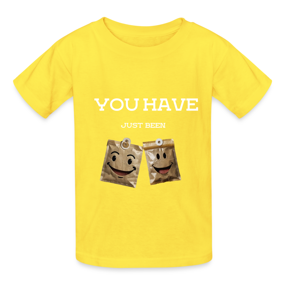 TEA BAGGED - CHILDREN'S T-SHIRT - yellow