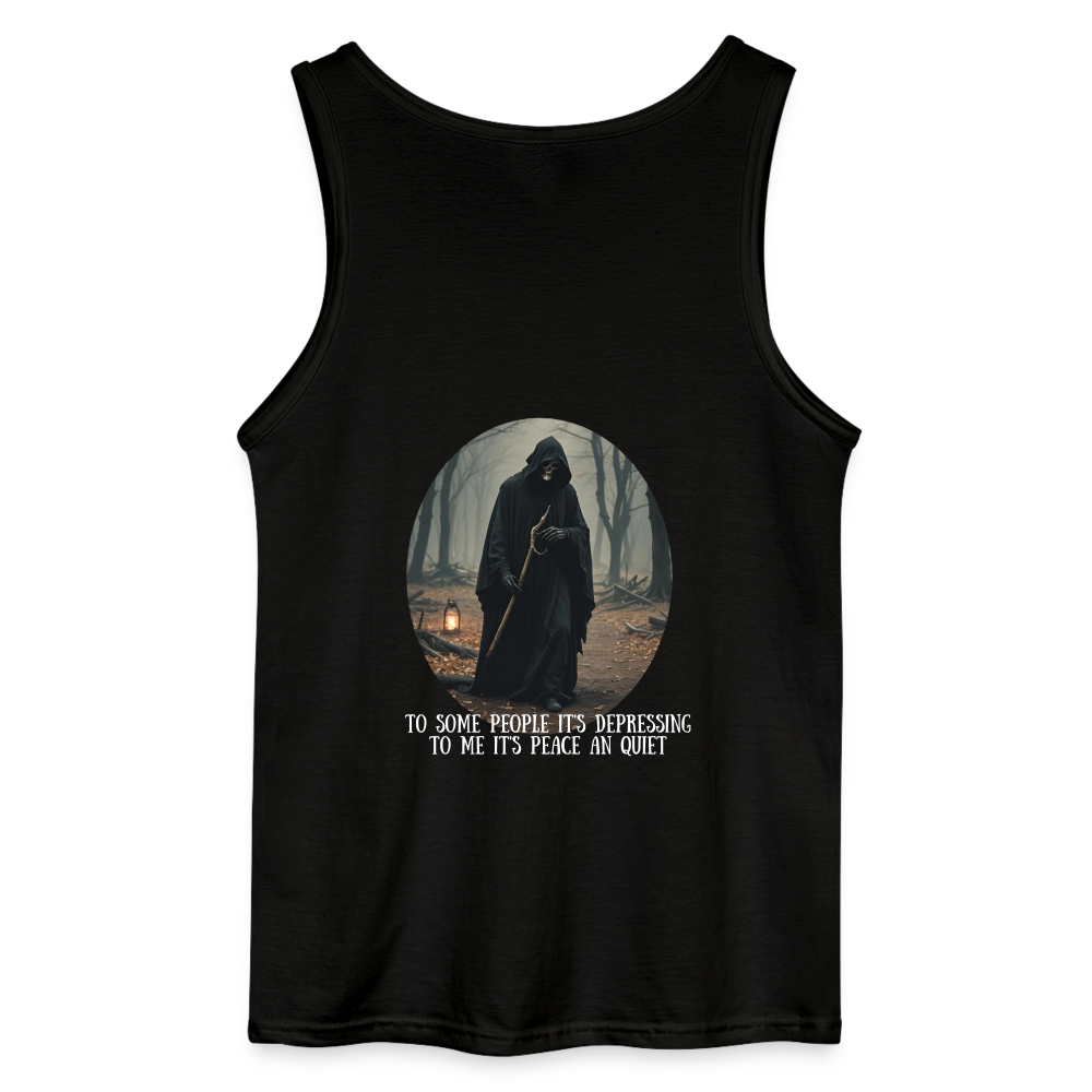 LONELY GRIM REAPER - MEN'S TANK TOP - black