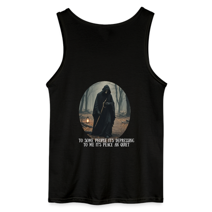 LONELY GRIM REAPER - MEN'S TANK TOP - black